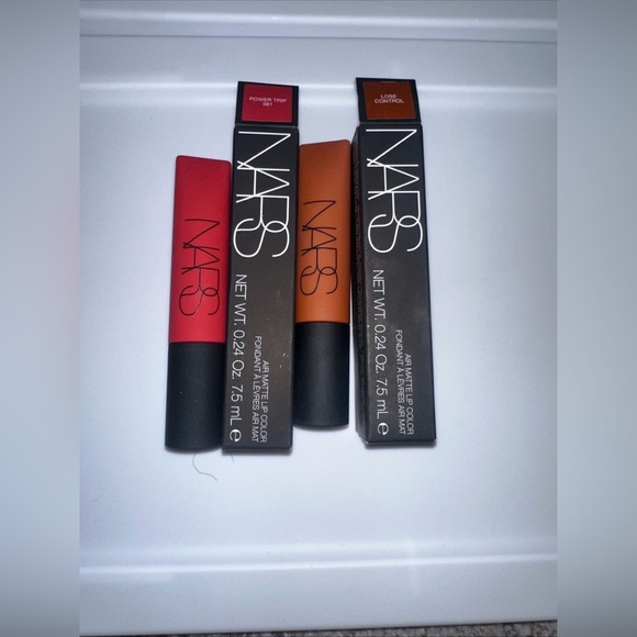 NARS Lipstick Set - Power Trip Bold Red and Lose Control Rich Brown - Picture 1 of 3